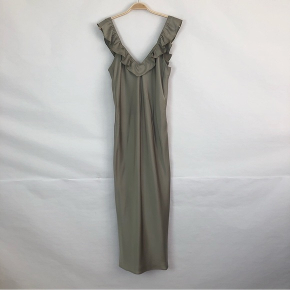 Show Me Your MuMu Olive Green Midi Dress - Picture 3 of 13